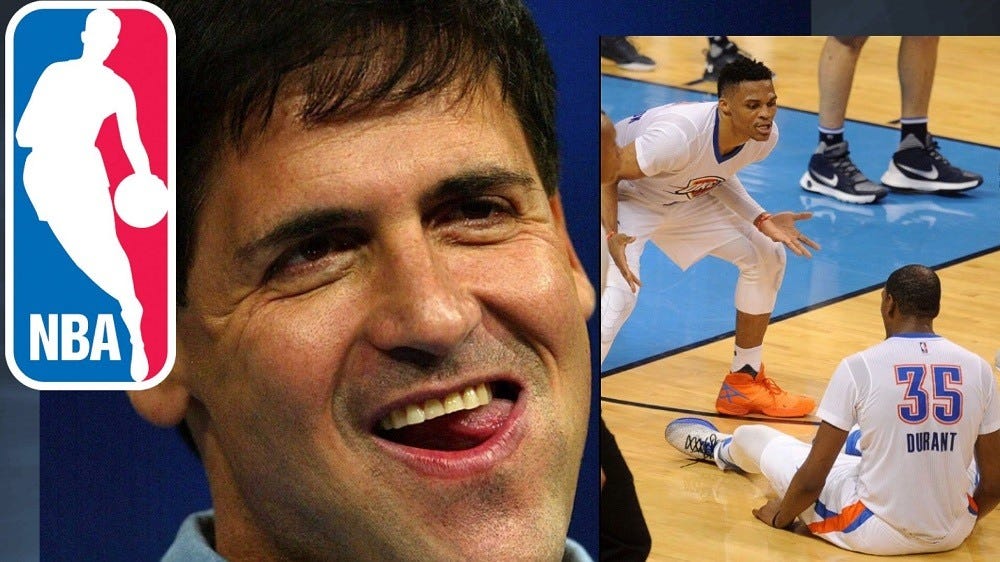 Mark Cuban brings out best in Kevin Durant on Russell Westbrook 2016 images