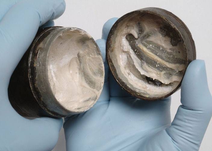 2000 Year Old Face Cream was discovered that still Containing Last Finger  Imprints