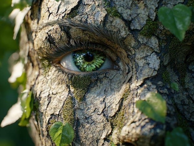 Eye in the tree | Premium AI-generated image