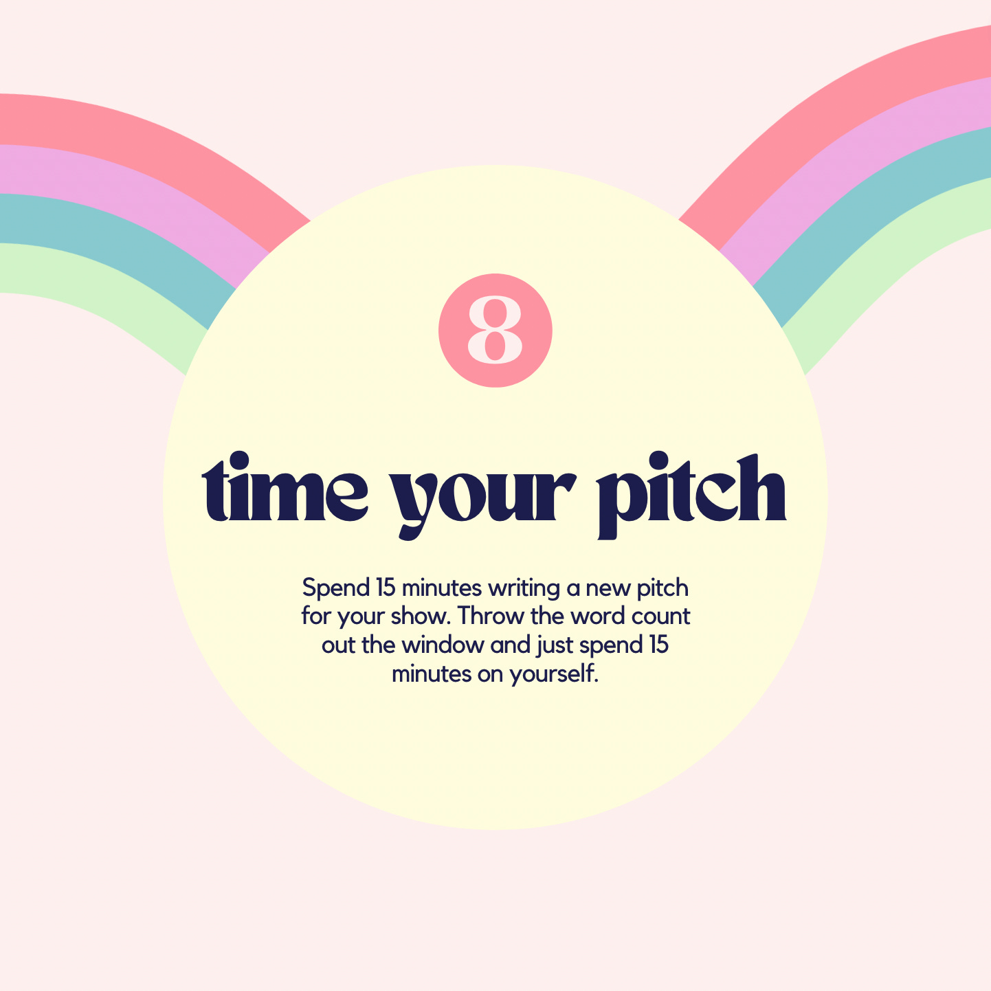 #8. Time your pitch.