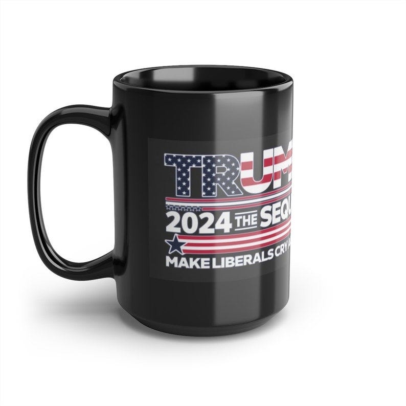 Black Trump 2024 Mug 15 oz. image 3