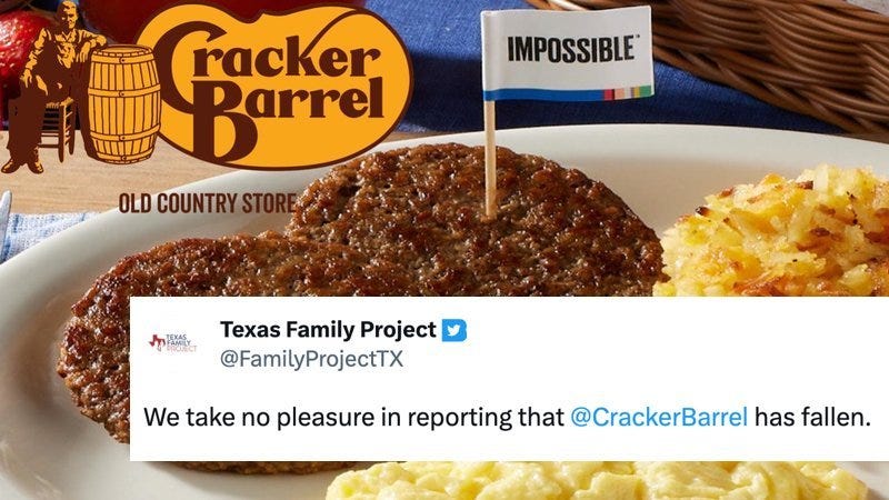 Cracker Barrel Has Fallen | Know Your Meme