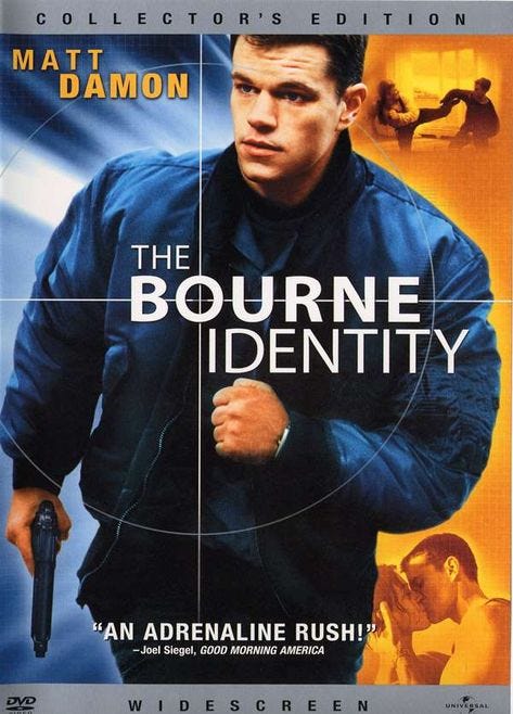 bourne identity movie film color contrast poster dvd posters movies shot damon matt goon front cover series 2002 where trilogy
