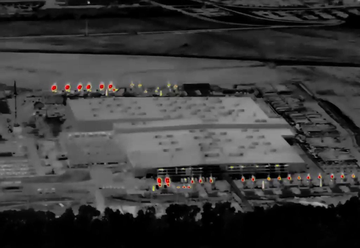 Thermal image of xAI datacenter
