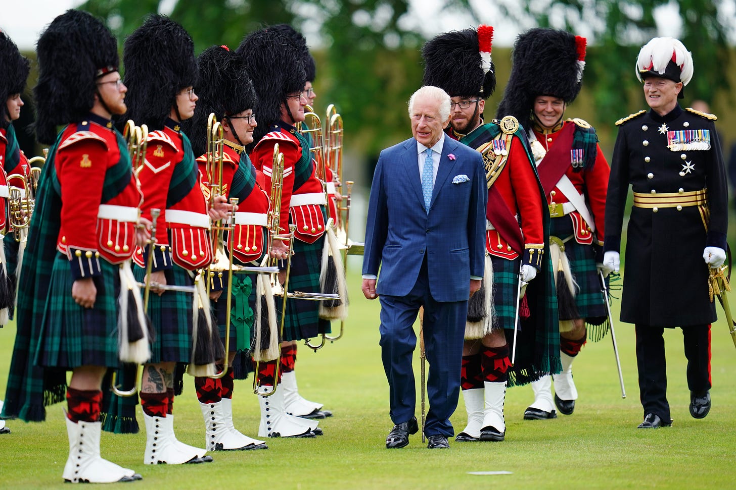 king charles takes part in ceremony of the keys