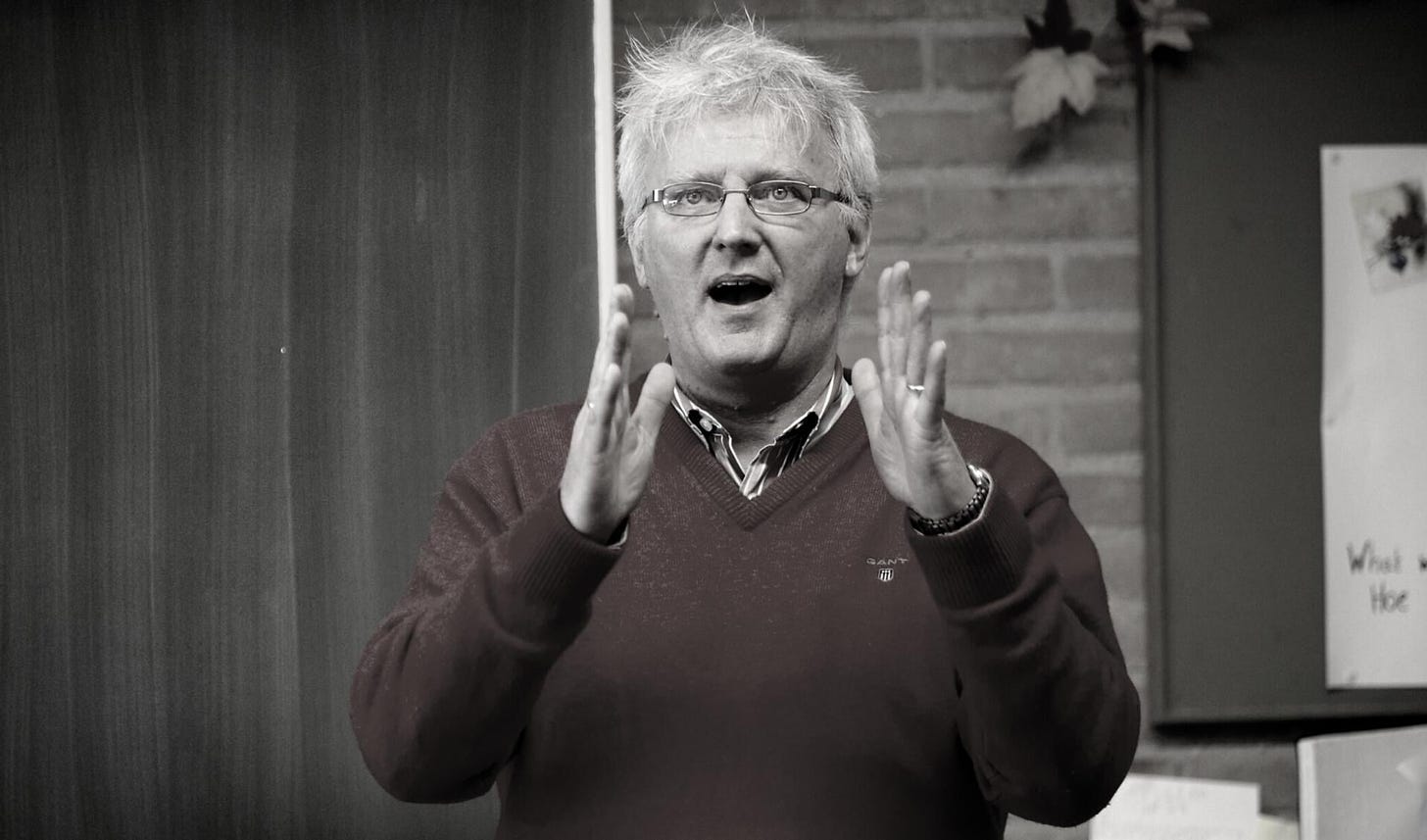 Archieffoto van Pier Poortinga uit 2010. Hij was sinds negen jaar predikant in Zeewolde.