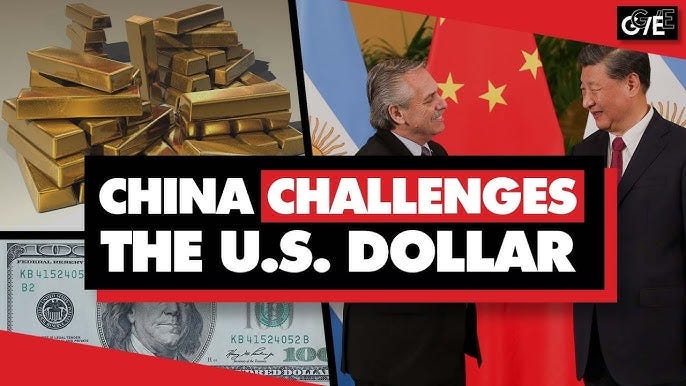 China 'counters US dollar hegemony' with gold reserves, yuan currency swap  deals