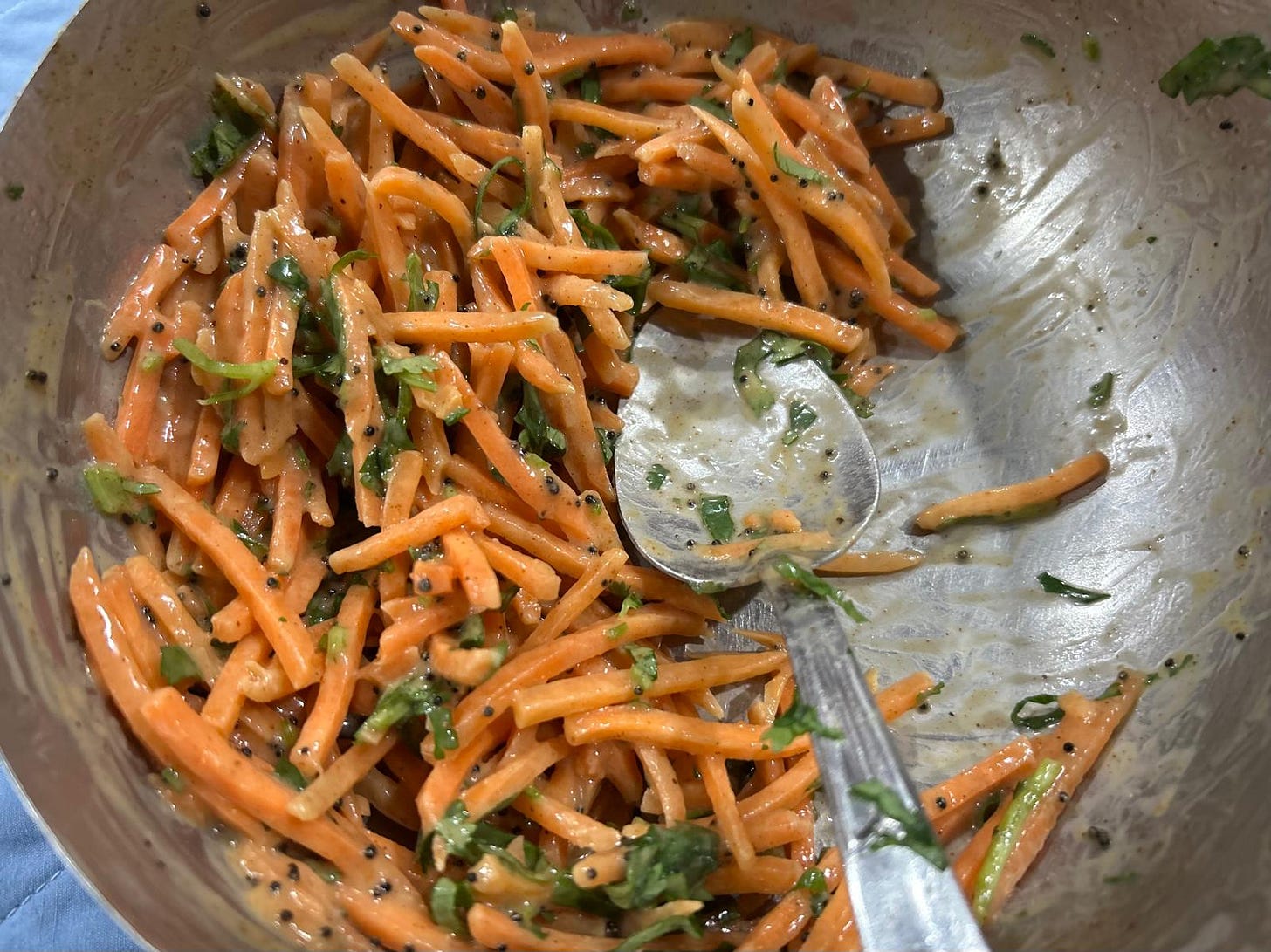 Carrot Slaw or koshimbir or kachumbar