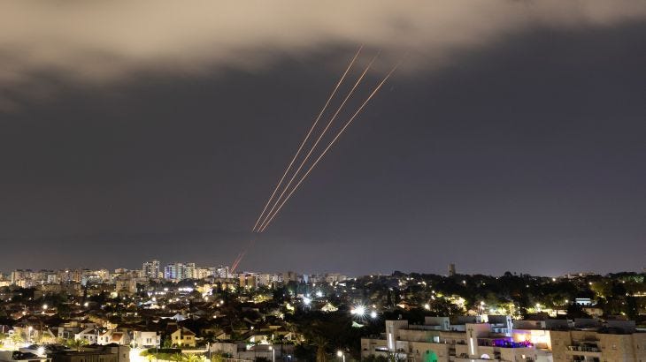 Blasts, sirens heard across Israel as Iranian missiles, drones intercepted