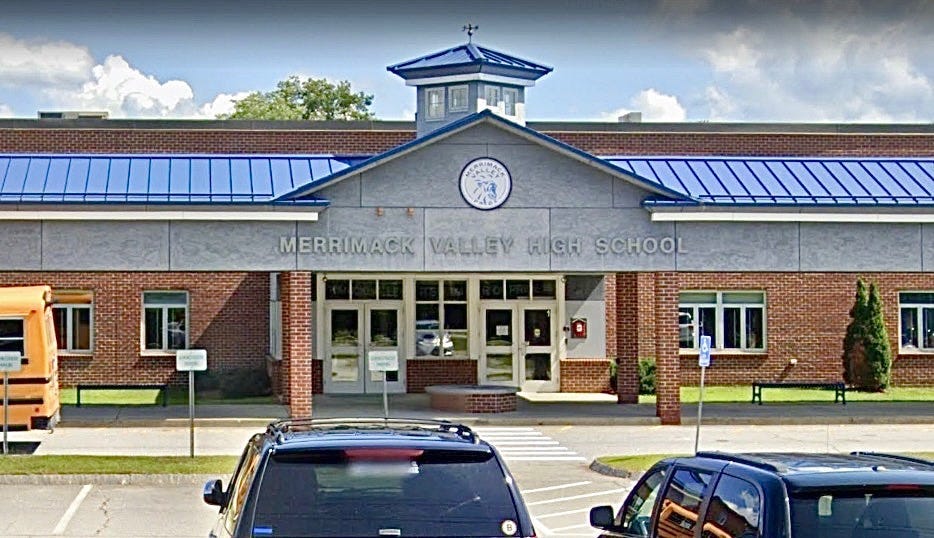 Merrimack Valley High School serves around 900 students and is located in the village of Penacook, an unincorporated area inside the city of Concord, New Hampshire.