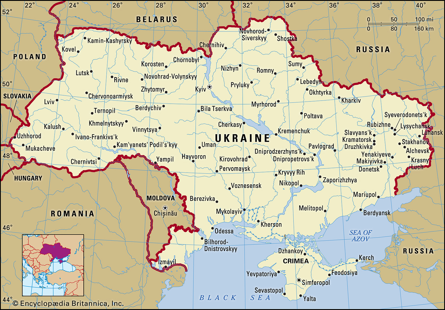 Map of the war between Ukraine and Russia: Bombed cities and borders -  BayRadio