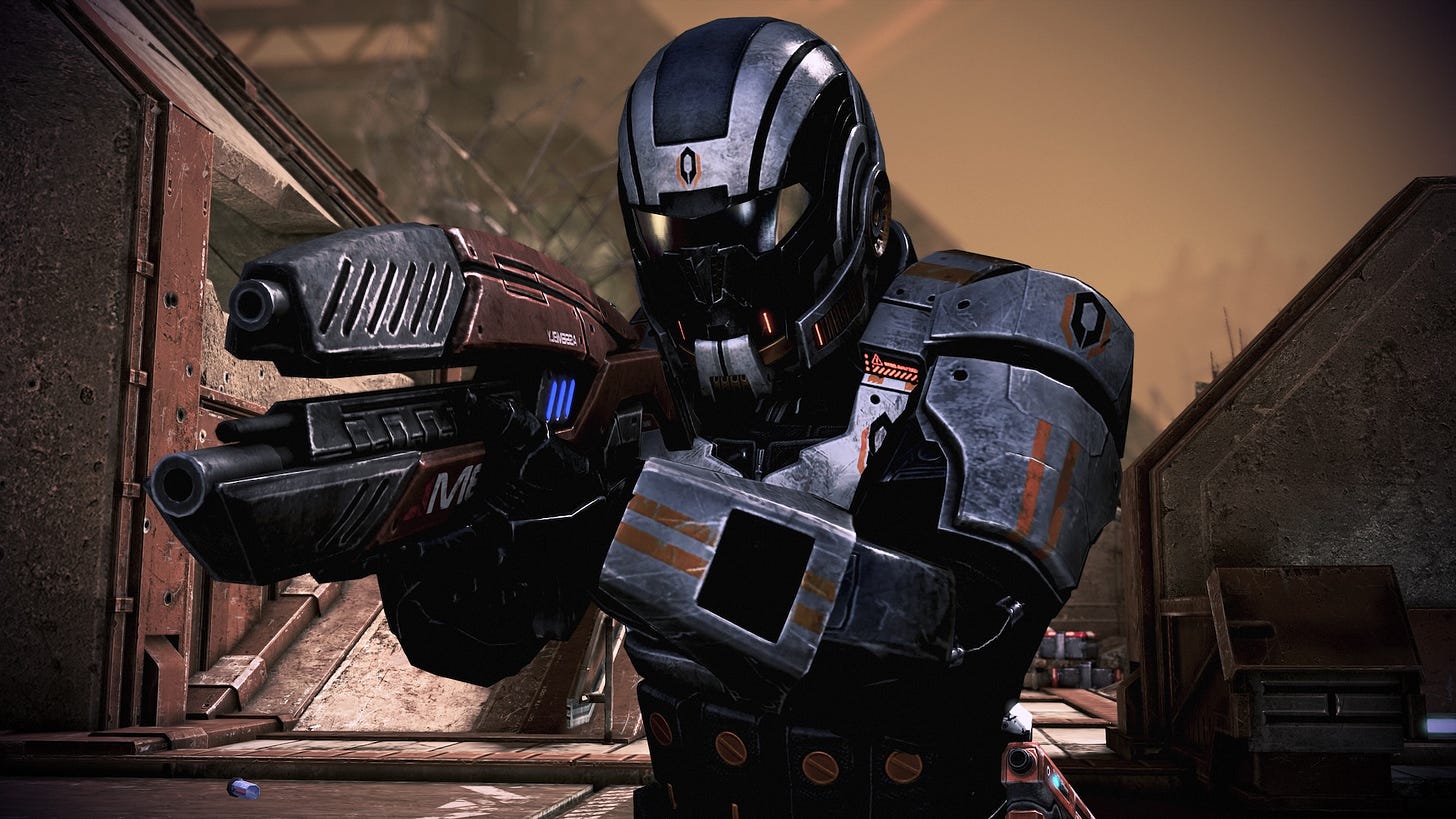 Commander Shepard in Mass Effect Legendary Edition