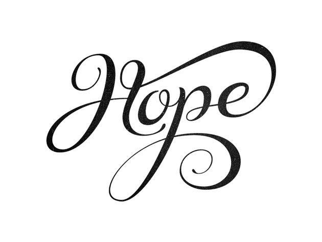 Image result for the word hope in modern calligraphy | Hope logo, Words of  hope, Hope tattoo