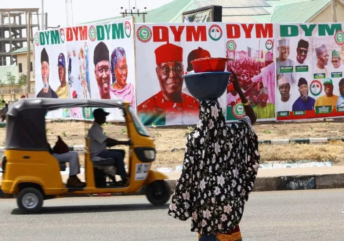 Electoral campaign ahead of Nigeria's Presidential elections, in Yola