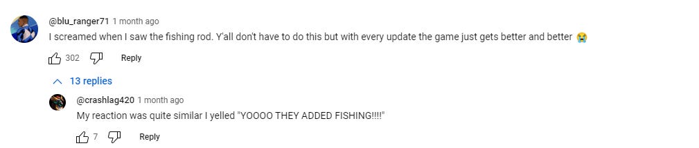 Comments from the No Man's Sky Aquarius Update Trailer