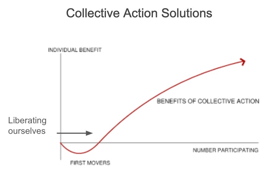 figure describing collective action solutions