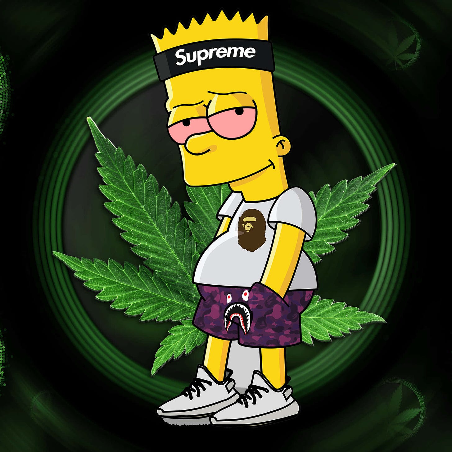 100+] Bart Simpson Weed Wallpapers | Wallpapers.com