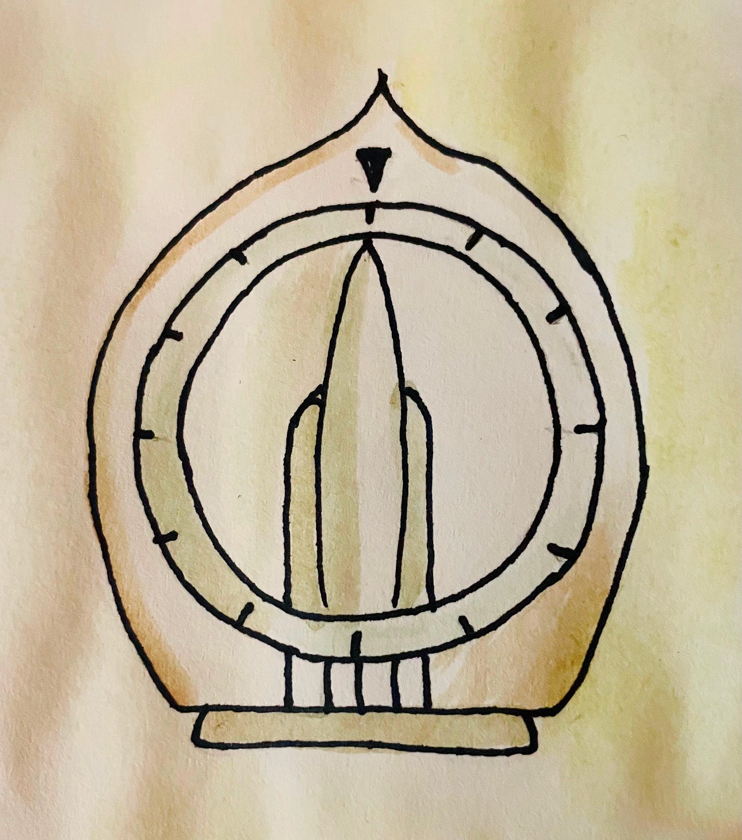 drawing of a kitchen timer