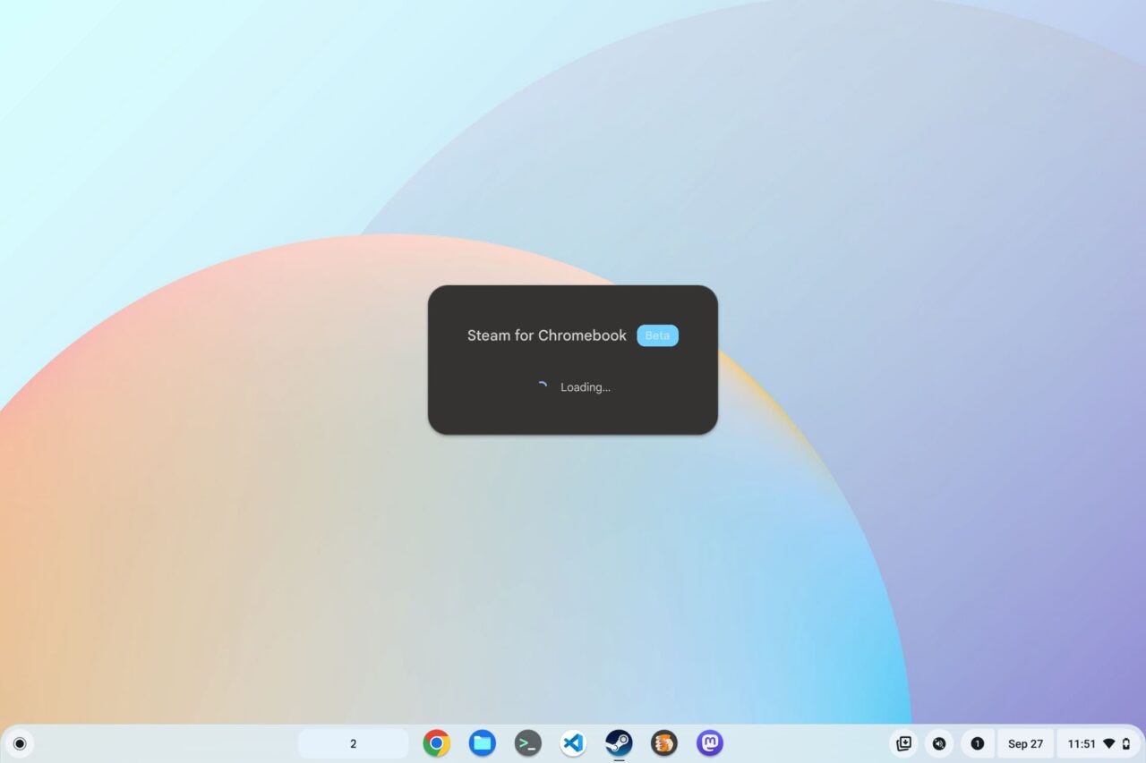 Steam on Chromebook installer