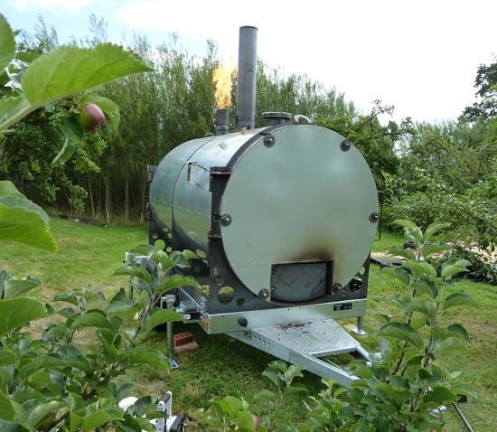 The Exeter Biochar Retort - The cleaner and more efficient method of  producing biochar and barbeque charcoal.