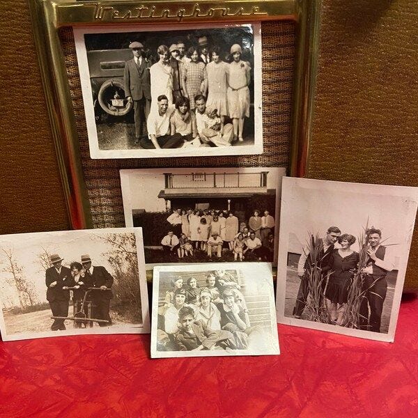 Vintage antique photo collection young people friends group 1920’s Canada Manitoba