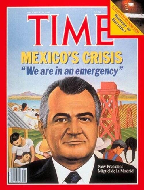 CUÁLES SON LAS CRISIS POR LAS QUE HA PASADO MÉXICO? 4.- LA CRISIS DE 1982.  JOSE LOPEZ PORTILLO - MIGUEL DE LA MADRID. | Soluciones Inmobiliarias en  Guadalajara