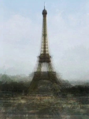 La Tour Eiffel revue par Corinne Vionnet, aux airs de peinture impressionniste