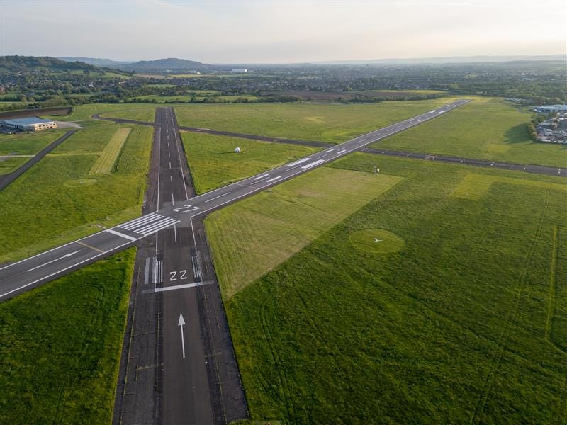 Gloucestershire Airport runway