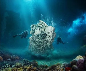 Vhils underwater exhibition