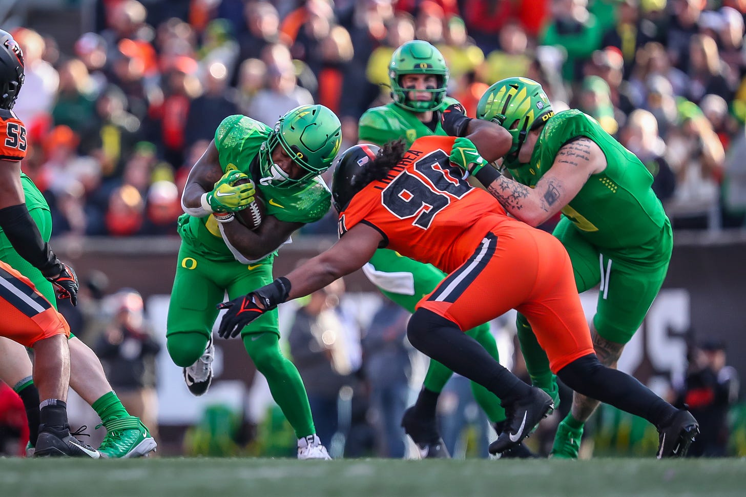 Oregon State beat Oregon in the 2022 Civil War. (Photo: Serena Morones)