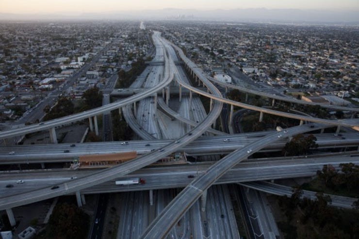 Hacia dónde ira el transito en las grandes urbes: Los Angeles.