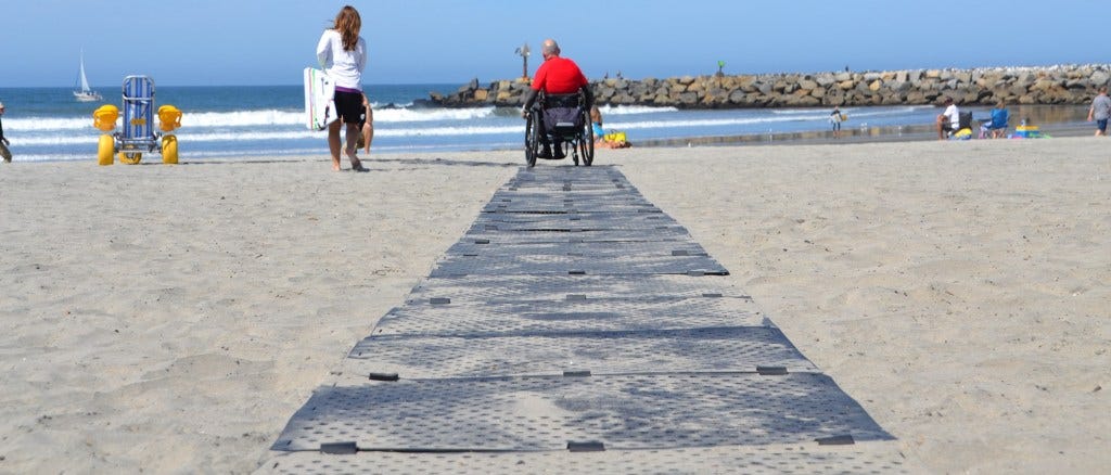 beach trax lightweight foldable pathway