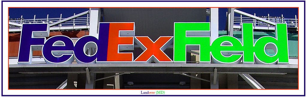 FedEx Field Logo -- Landover (MD) November 6, 2011