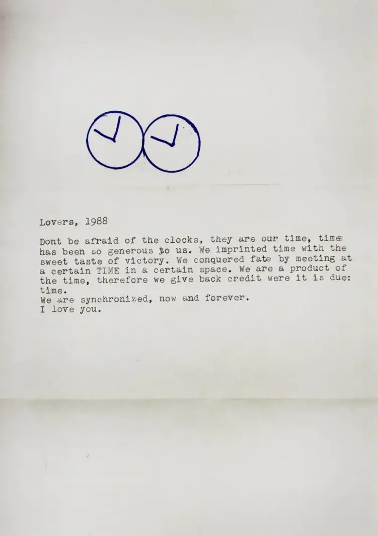 Letter from Felix Gonzalez-Torres to Ross from 1988