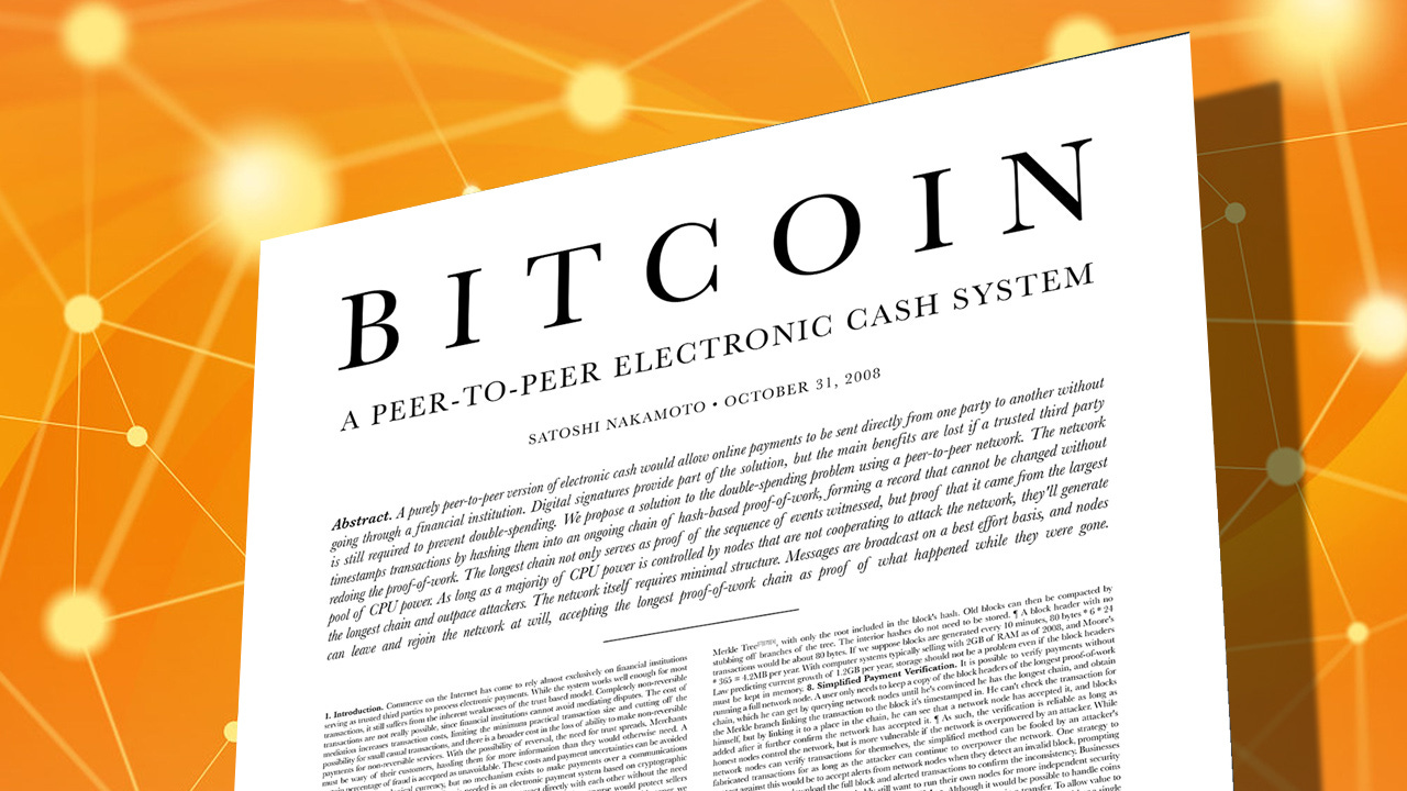 Celebrating the Seminal Bitcoin White Paper Satoshi Nakamoto Published 13  Years Ago Today – Featured Bitcoin News