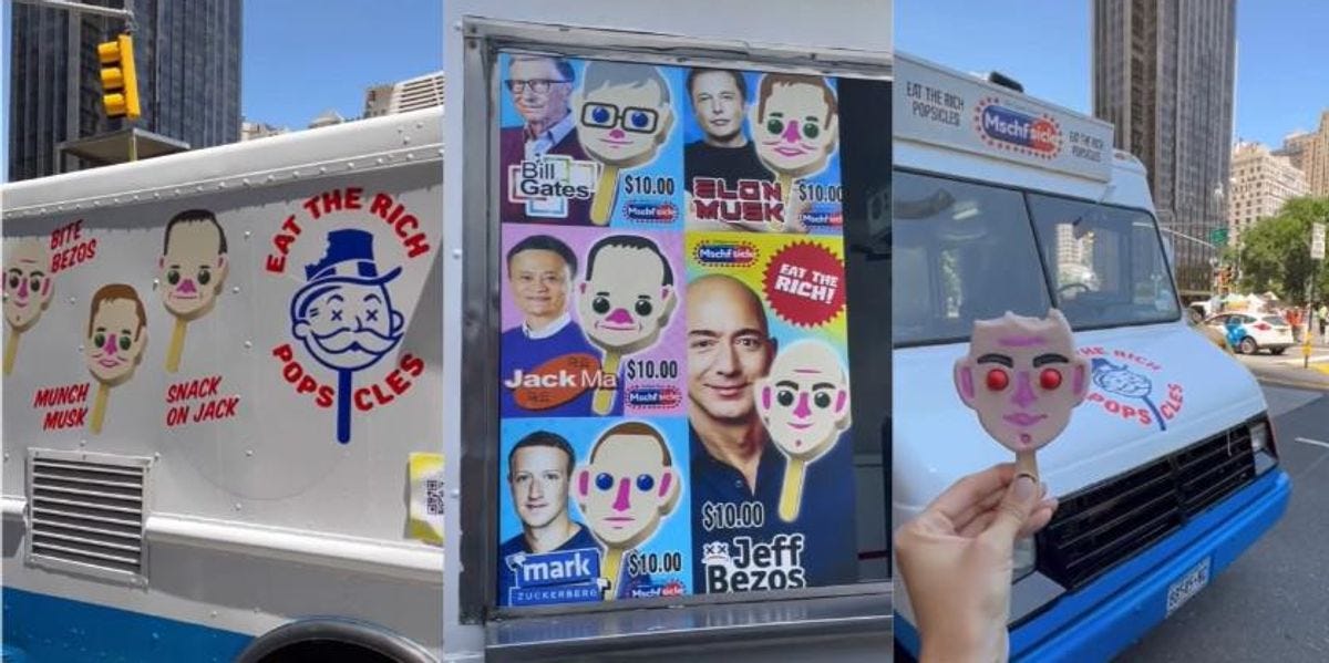 NYC ice-cream truck selling frozen treats in the shape of world's richest  tech giants | indy100
