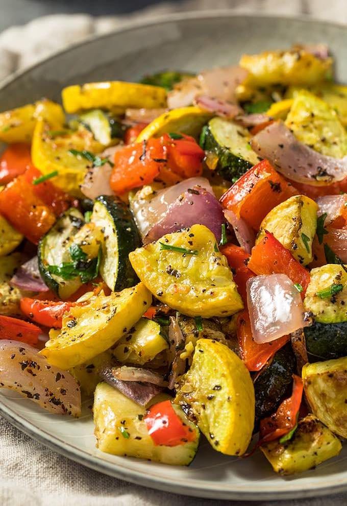 Roasted Zucchini and Summer Squash