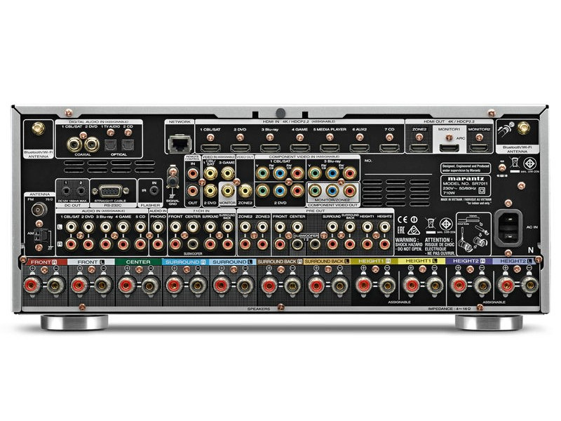 Marantz SR7011 rear view