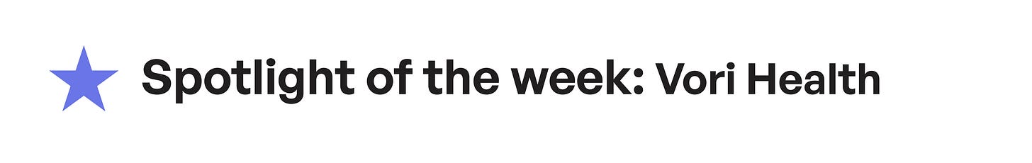 Banner that reads: "Spotlight of the week: Vori Health"