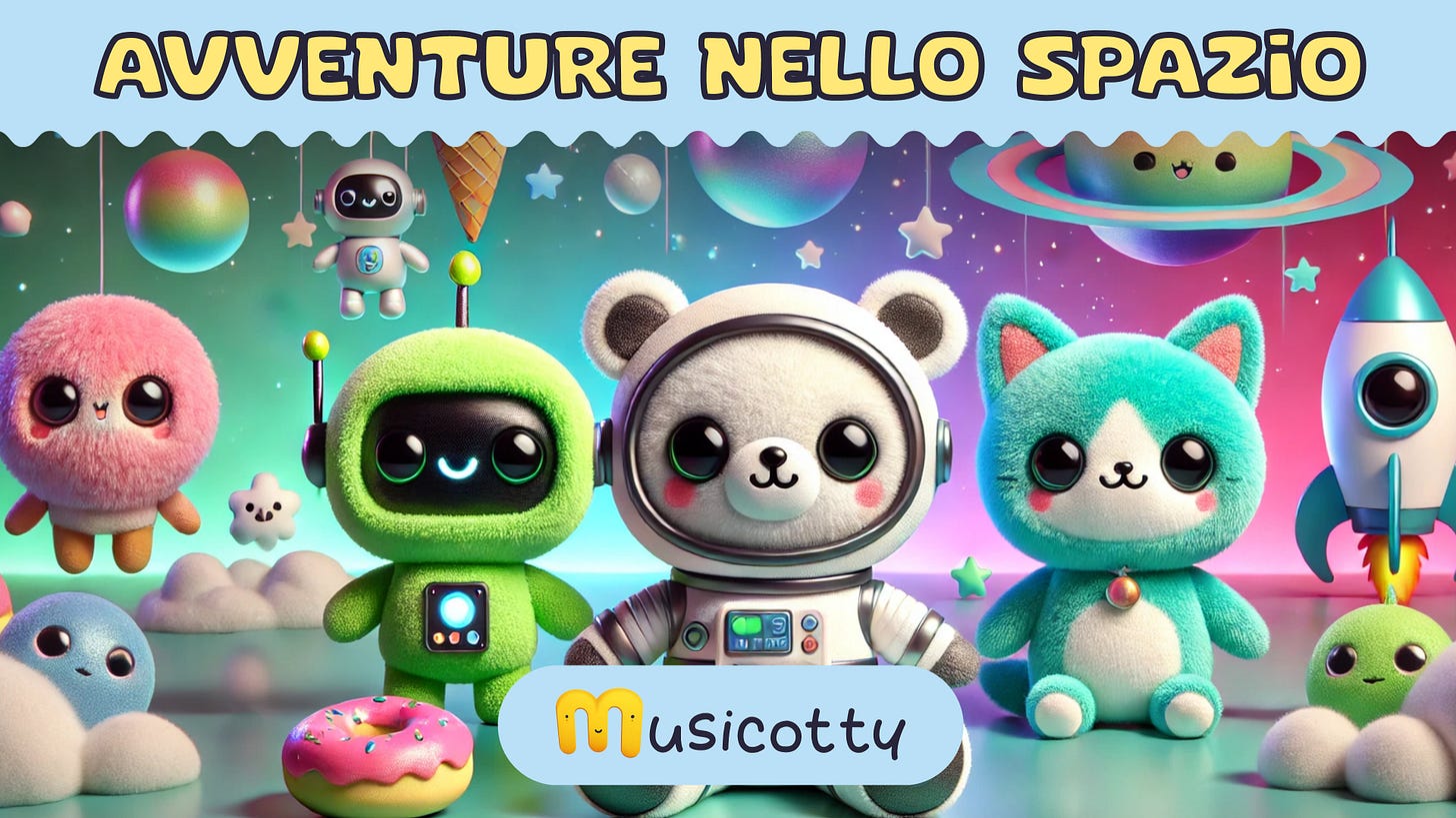 Musicotty, canzoni per bambini, Salta a bordo della nostra navicella spaziale