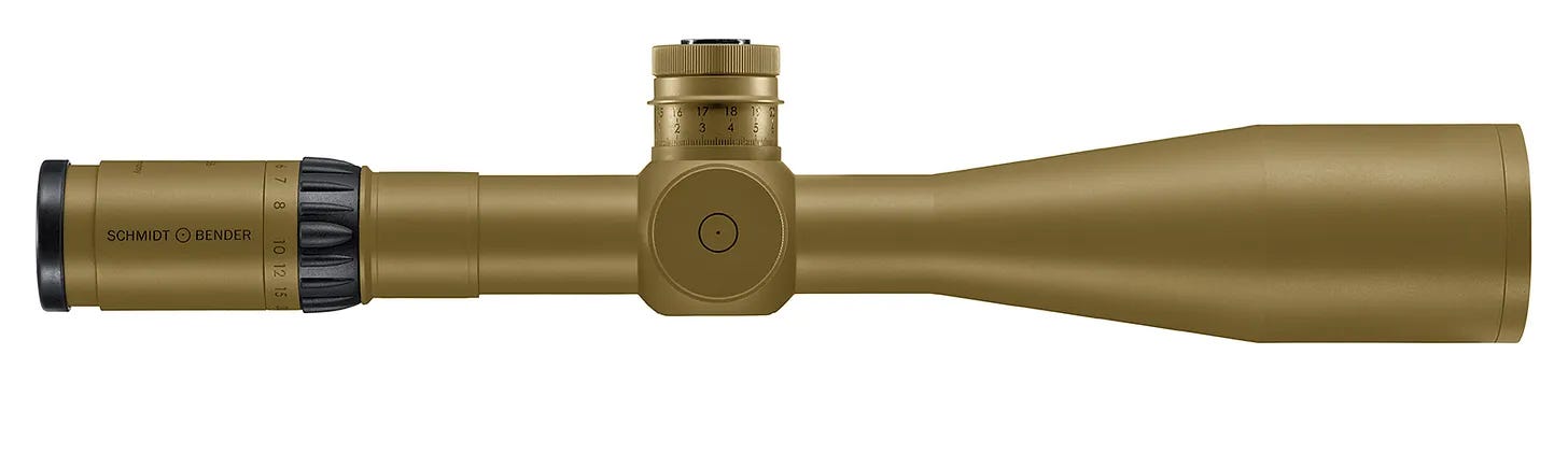 Example of a Schmidt and Bender PM II rifle scope
