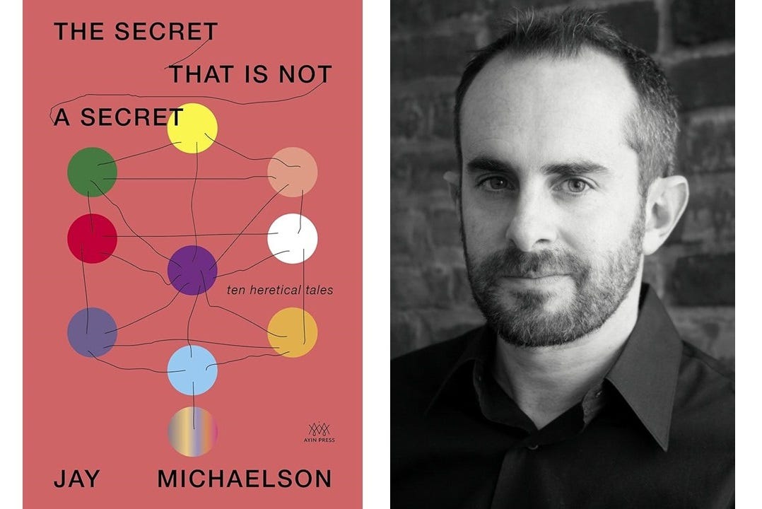 (Left) cover for The Secret that is not a Secret (right) author photo of Jay Michaelson.