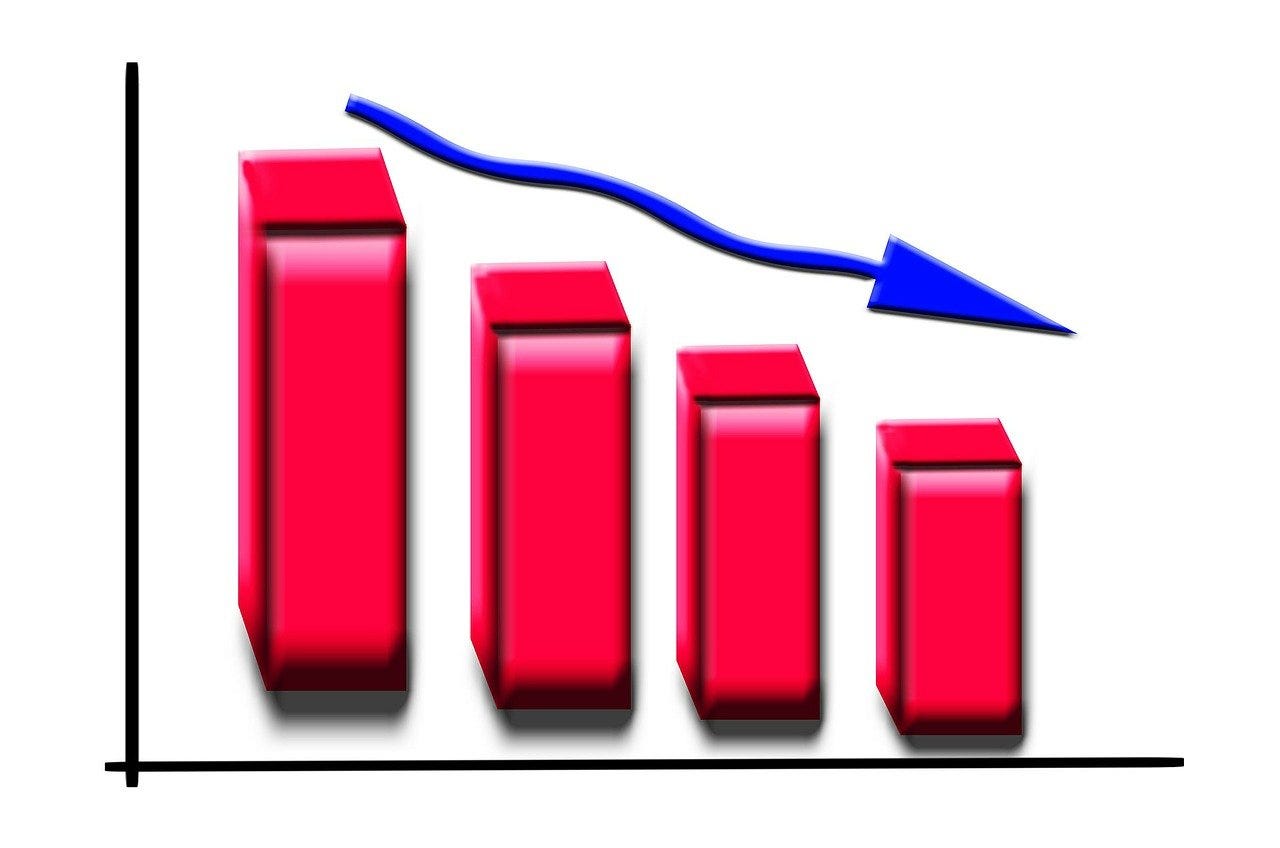 Free business graph statistics illustration