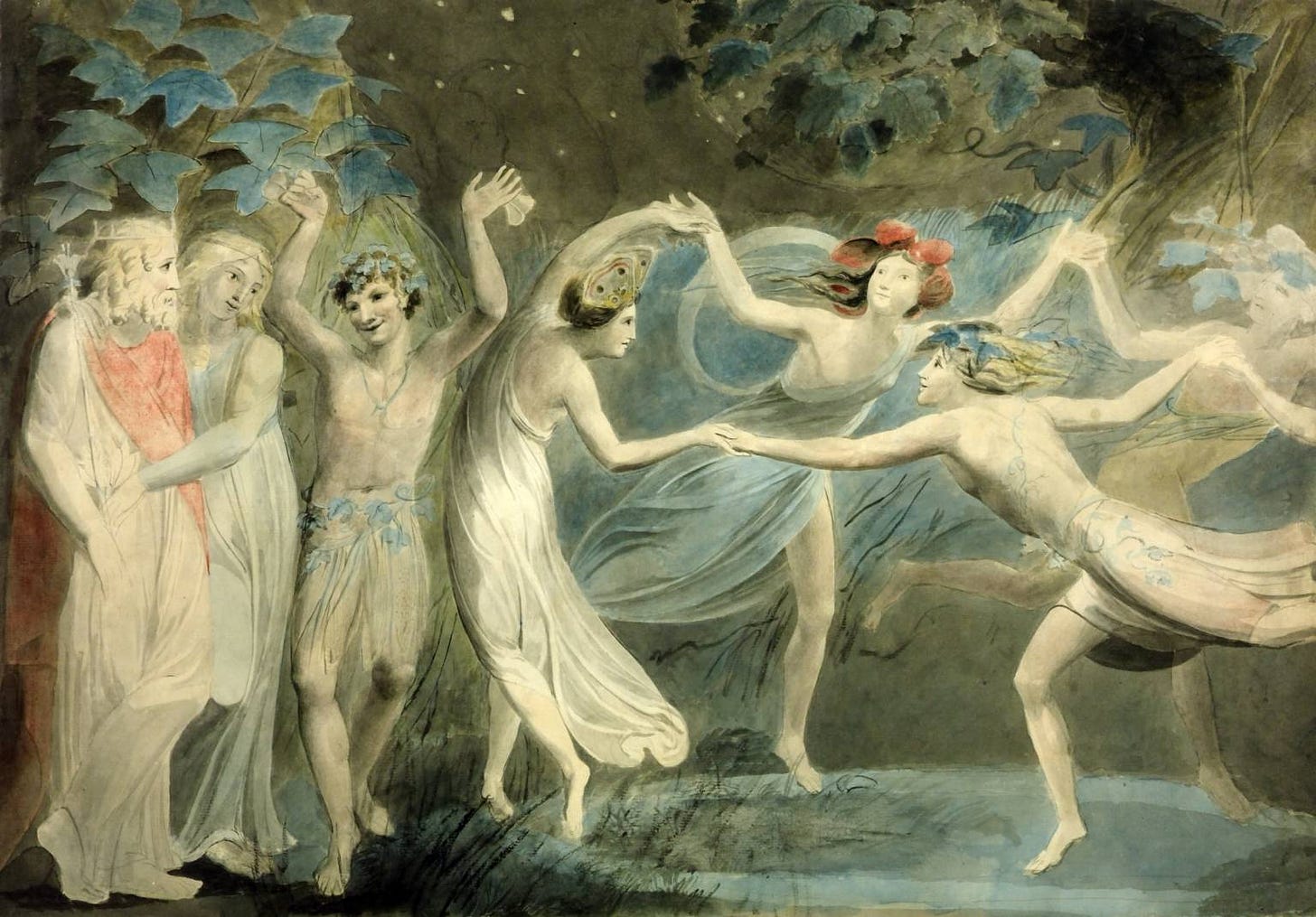 File:Oberon, Titania and Puck with Fairies Dancing. William Blake.  c.1786.jpg - Wikimedia Commons