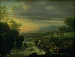 File:Jens Juel - A Mountainous Landscape with a Waterfall. Sunrise -  KMSsp867 - Statens Museum for Kunst.jpg - Wikimedia Commons