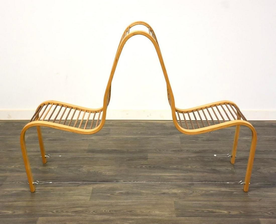 Bent Oak Tandem Chair Art