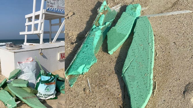 Wind turbine debris washes up on Nantucket shores closing beaches | Fox  Weather