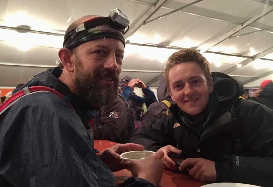 Hot soup and a crew visit at Champex-Lac — the turning point of the race.