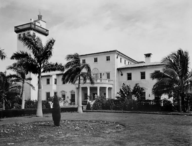 Figure 1: August Geiger designed Fisher home, The Shadows, on Miami Beach.