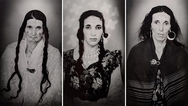 Portraits de femmes amazigh dans les années 60, par Lazhar Mansouri